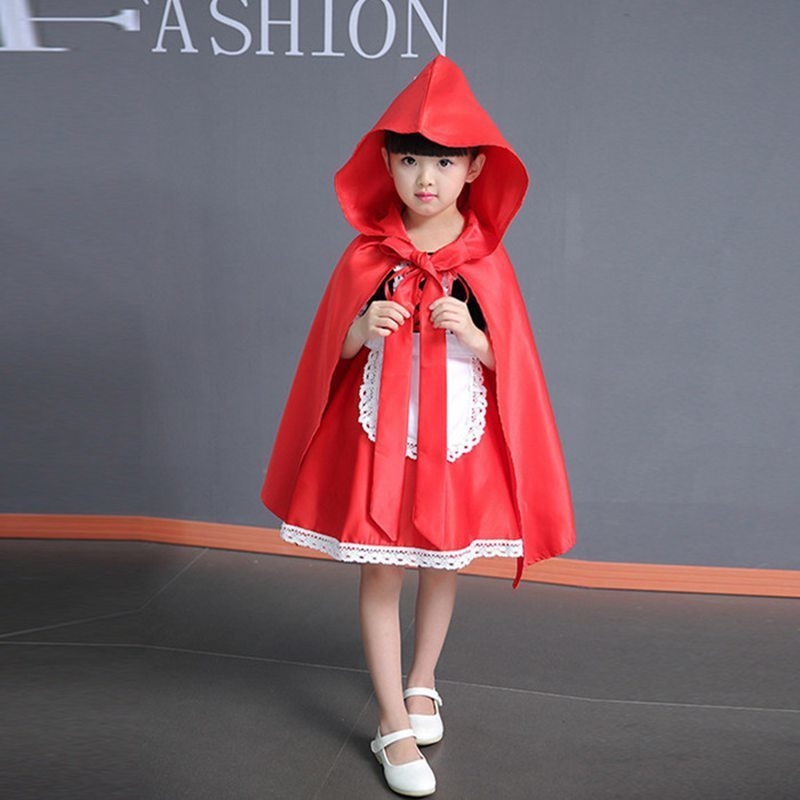Little-Red-Riding-Hood-Costume-For-Girls-Children-Kids-Halloween-Costume-Party-Dress-Fancy-Dress-Cloak (2)